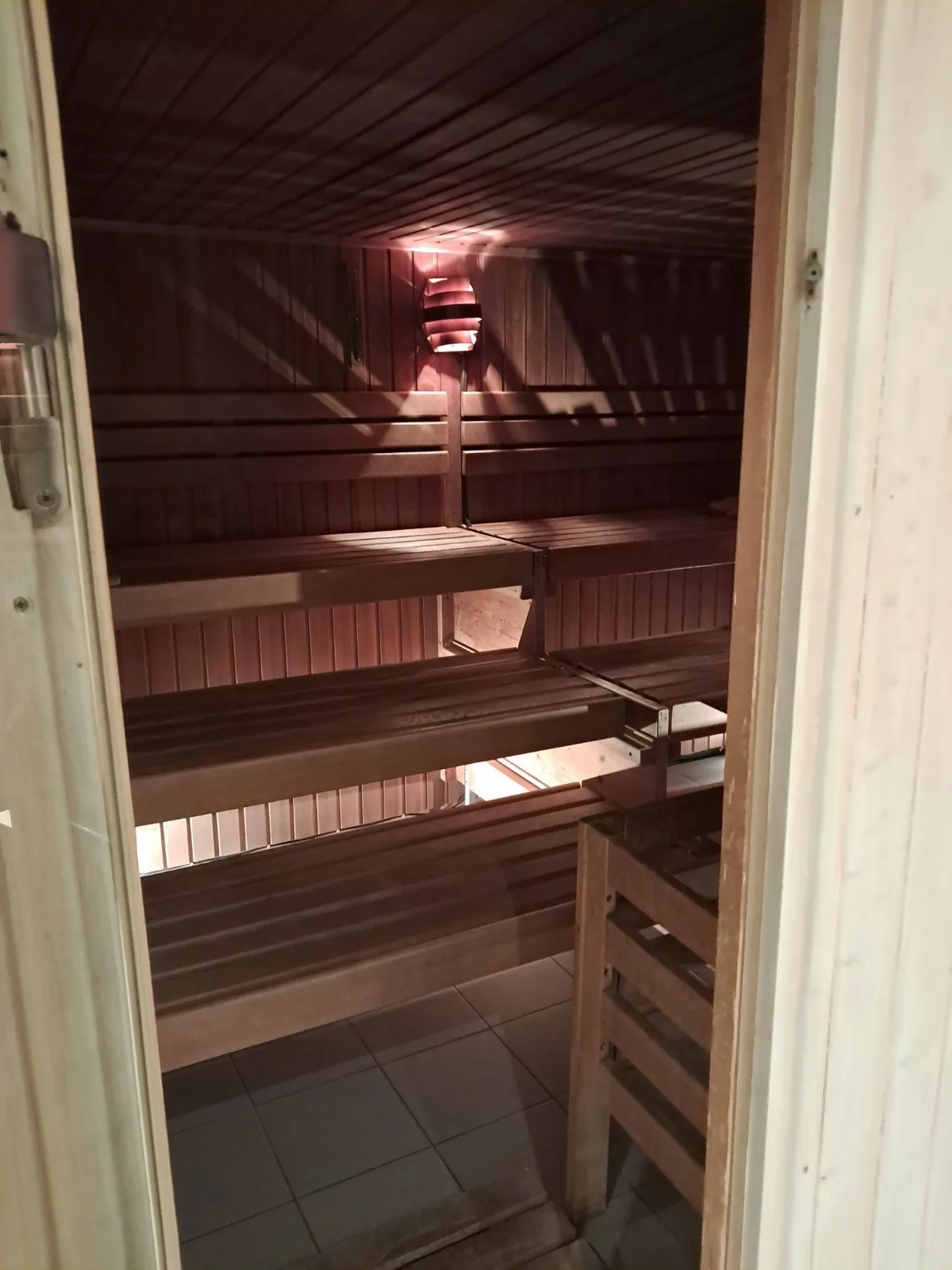 Innenansicht der Sauna