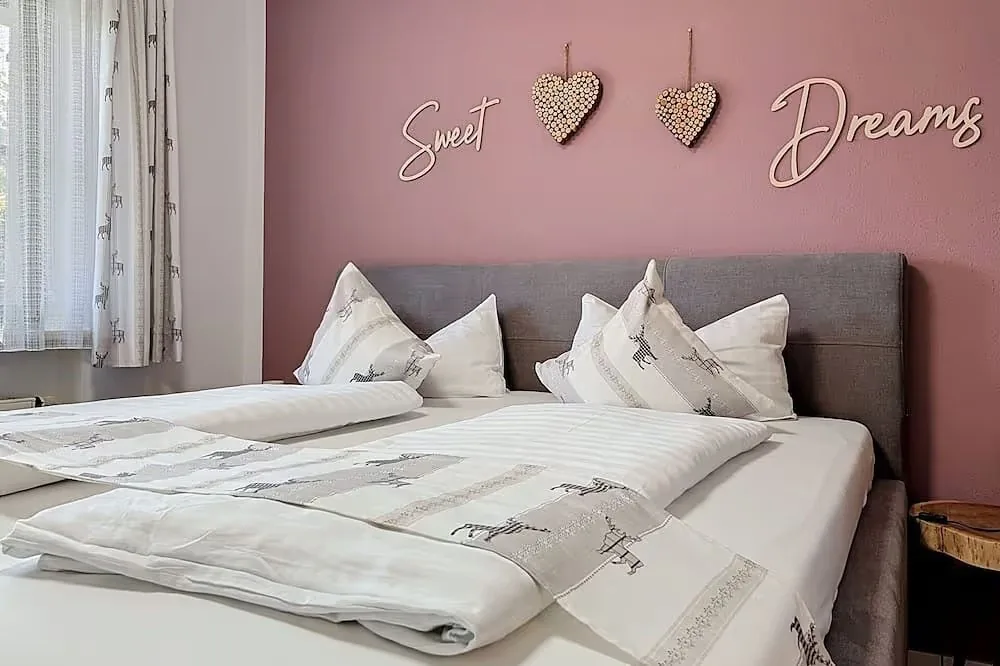 Schlafzimmer der Ferienwohnung Brünnsteinzauber