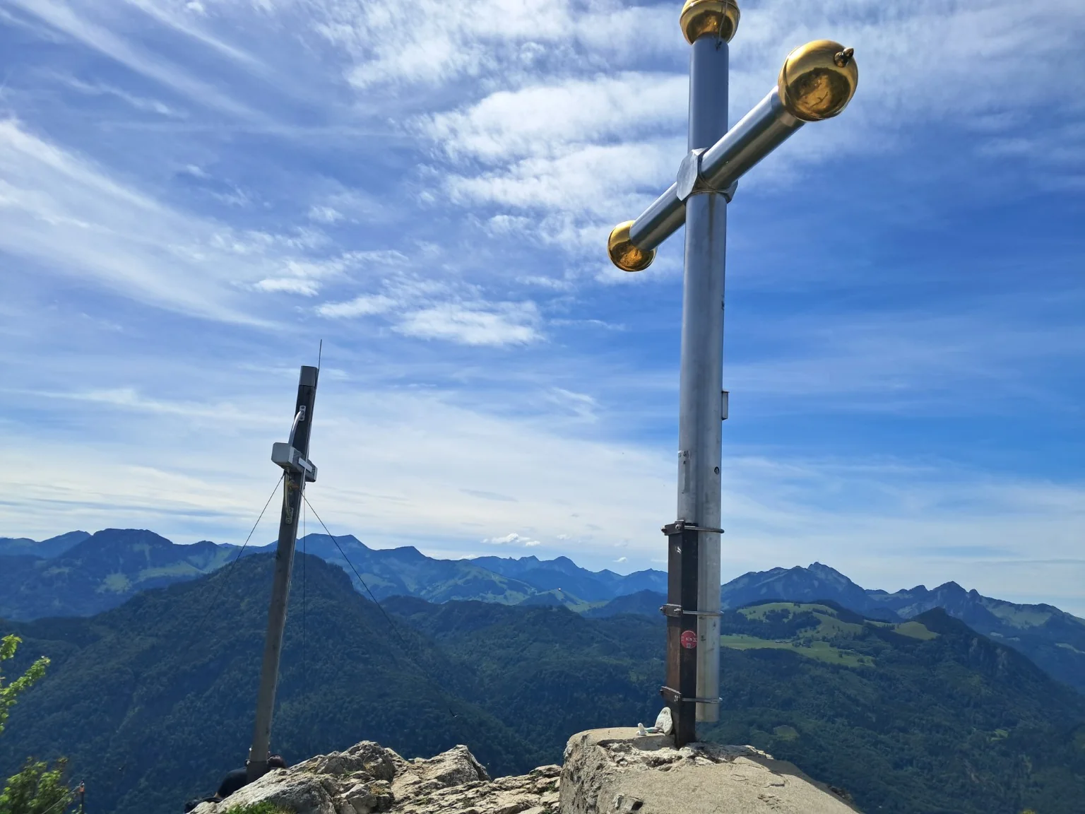 Gipfelkreuz mit Panorama